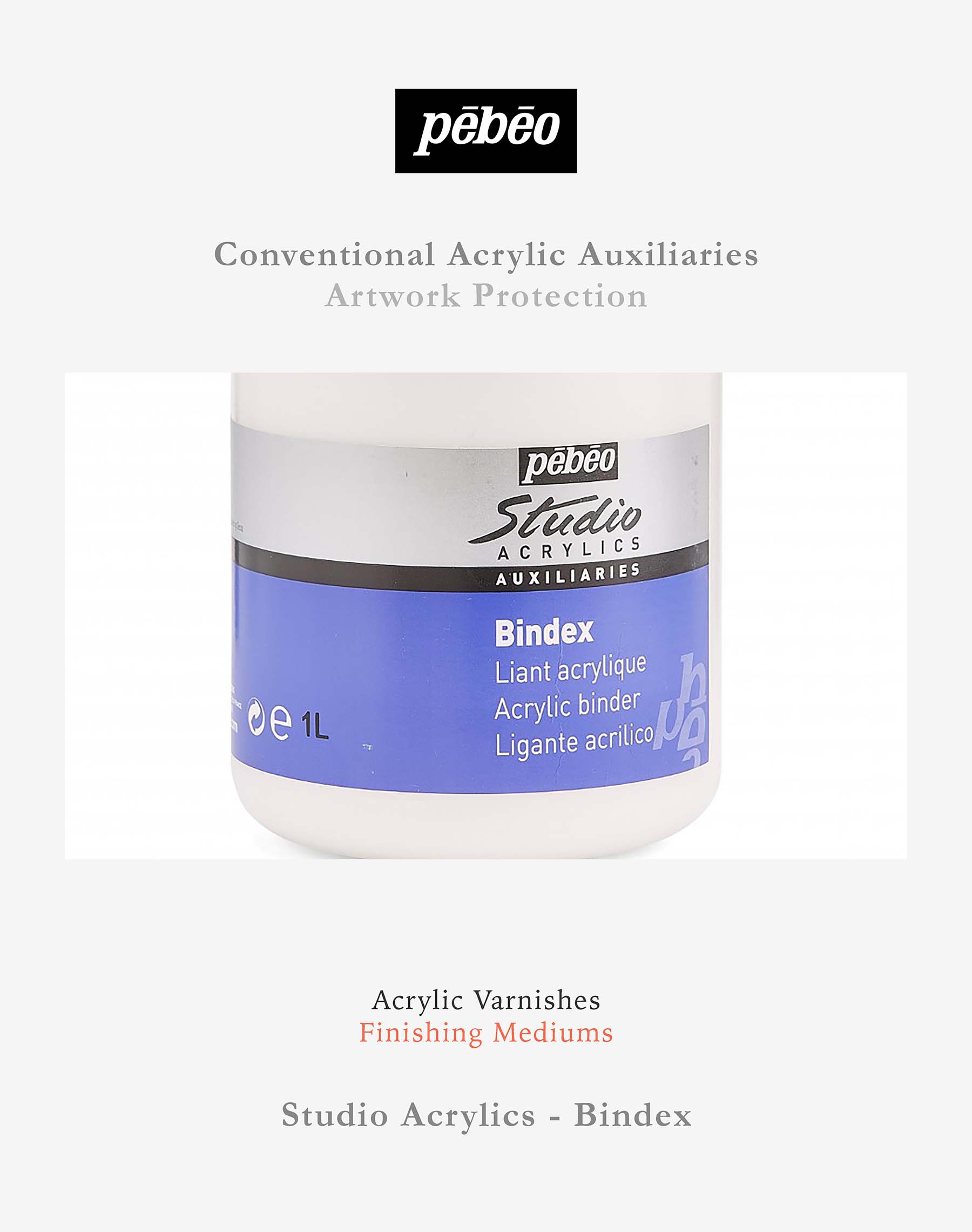 FAD-M-051-Pebeo - Studio Acrylics - Bindex Pebeo - Studio Acrylics - Bindex