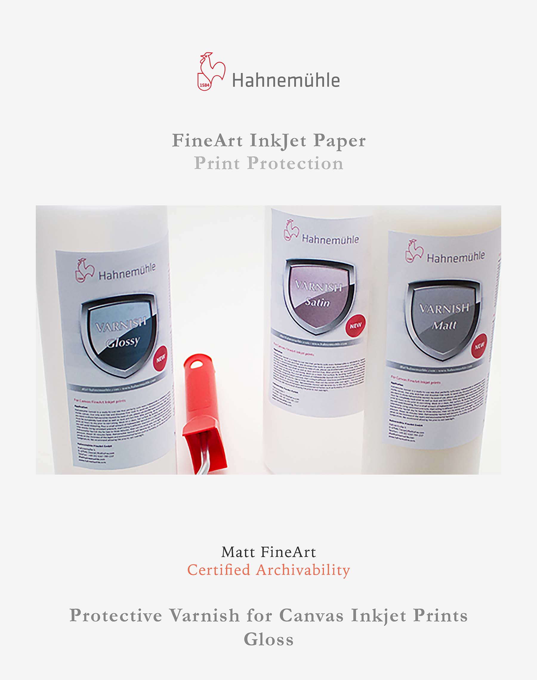 FAD-M-054-Hahnemuhle - Protective varnish for canvas inkjet prints - Gloss Hahnemuhle - Protective varnish for canvas inkjet prints - Gloss